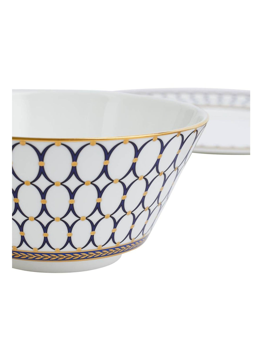 Wedgwood Renaissance Gold serviesset 4-delig - detail 3 gebroken wit