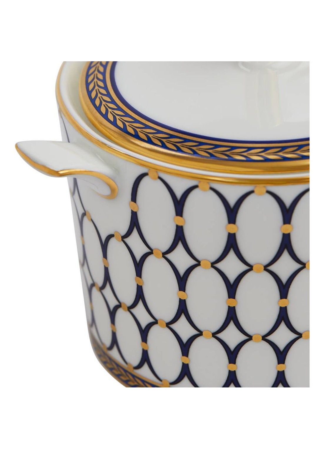 Wedgwood Renaissance Gold suikerpotje 20 cl - achterkant 5 gebroken wit