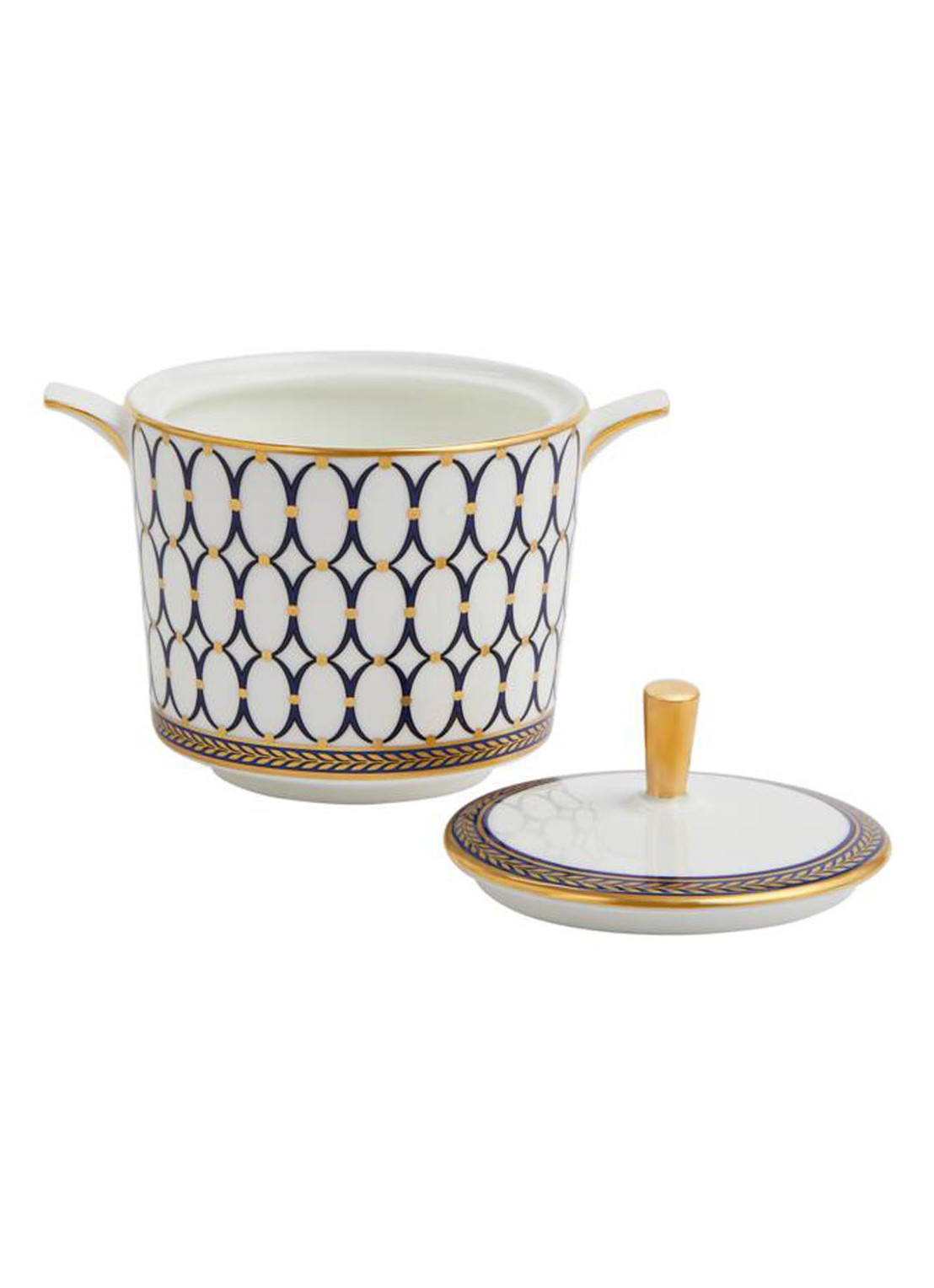 Wedgwood Renaissance Gold suikerpotje 20 cl - voorkant 3 gebroken wit