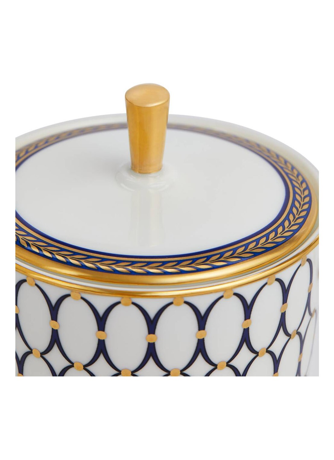 Wedgwood Renaissance Gold suikerpotje 20 cl - voorkant 4 gebroken wit