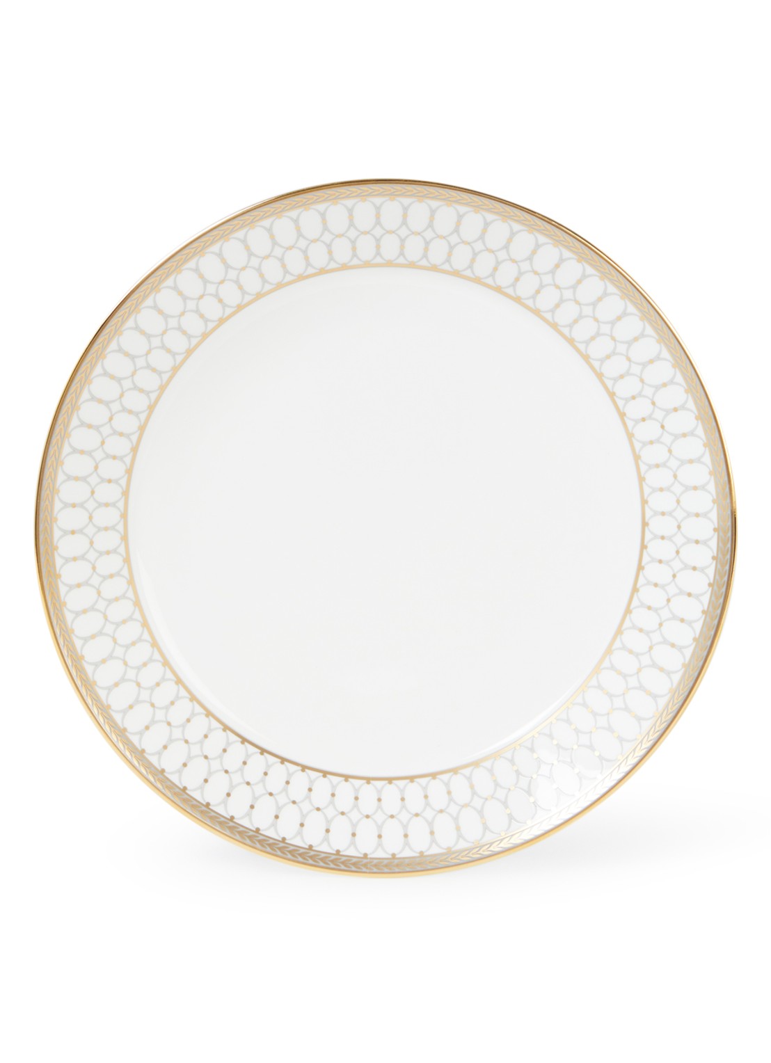 Wedgwood Renaissance Grey diep bord 22 cm - voorkant gebroken wit