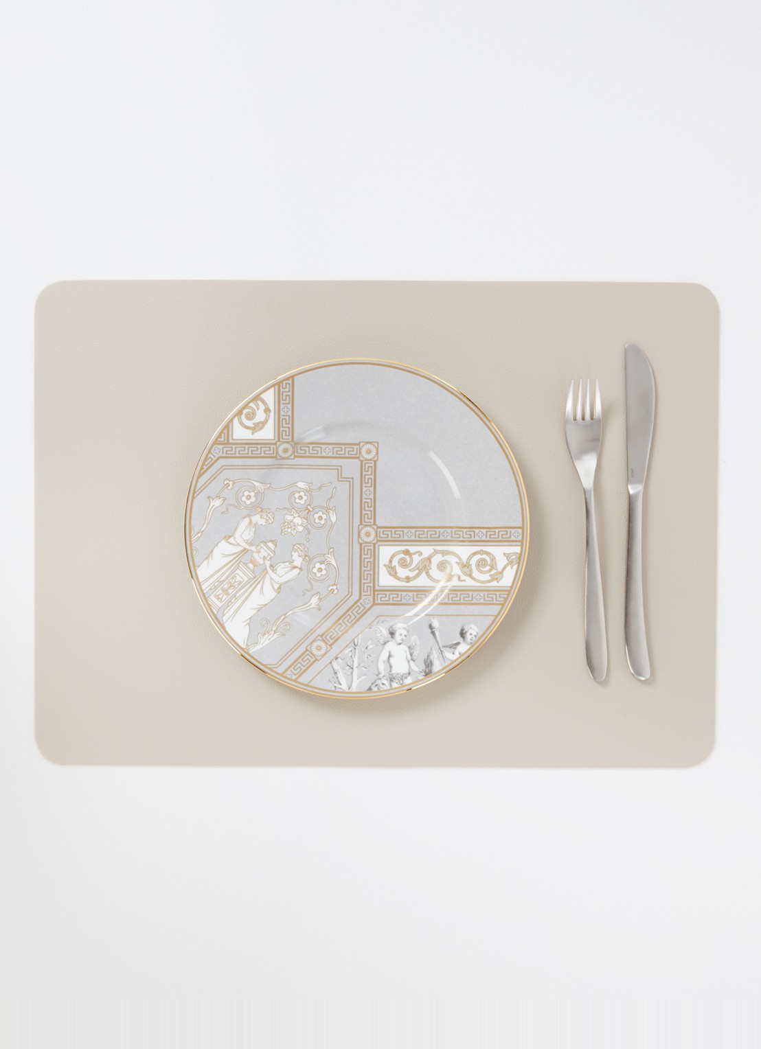 Wedgwood Renaissance Grey dinerbord 23 cm - detail 2 grijs