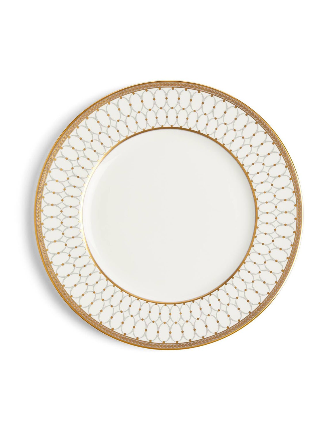 Wedgwood Renaissance Grey dinerbord 27 cm  - voorkant 3 wit