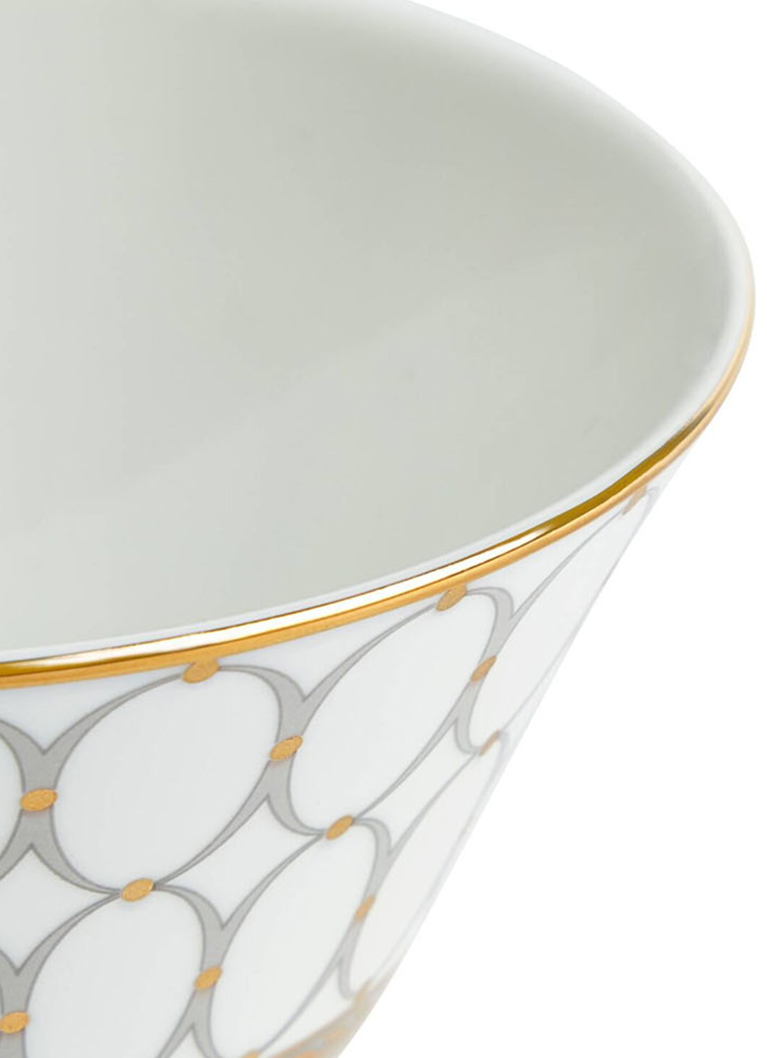 Wedgwood Renaissance Grey kom 11 cm - detail 2 wit