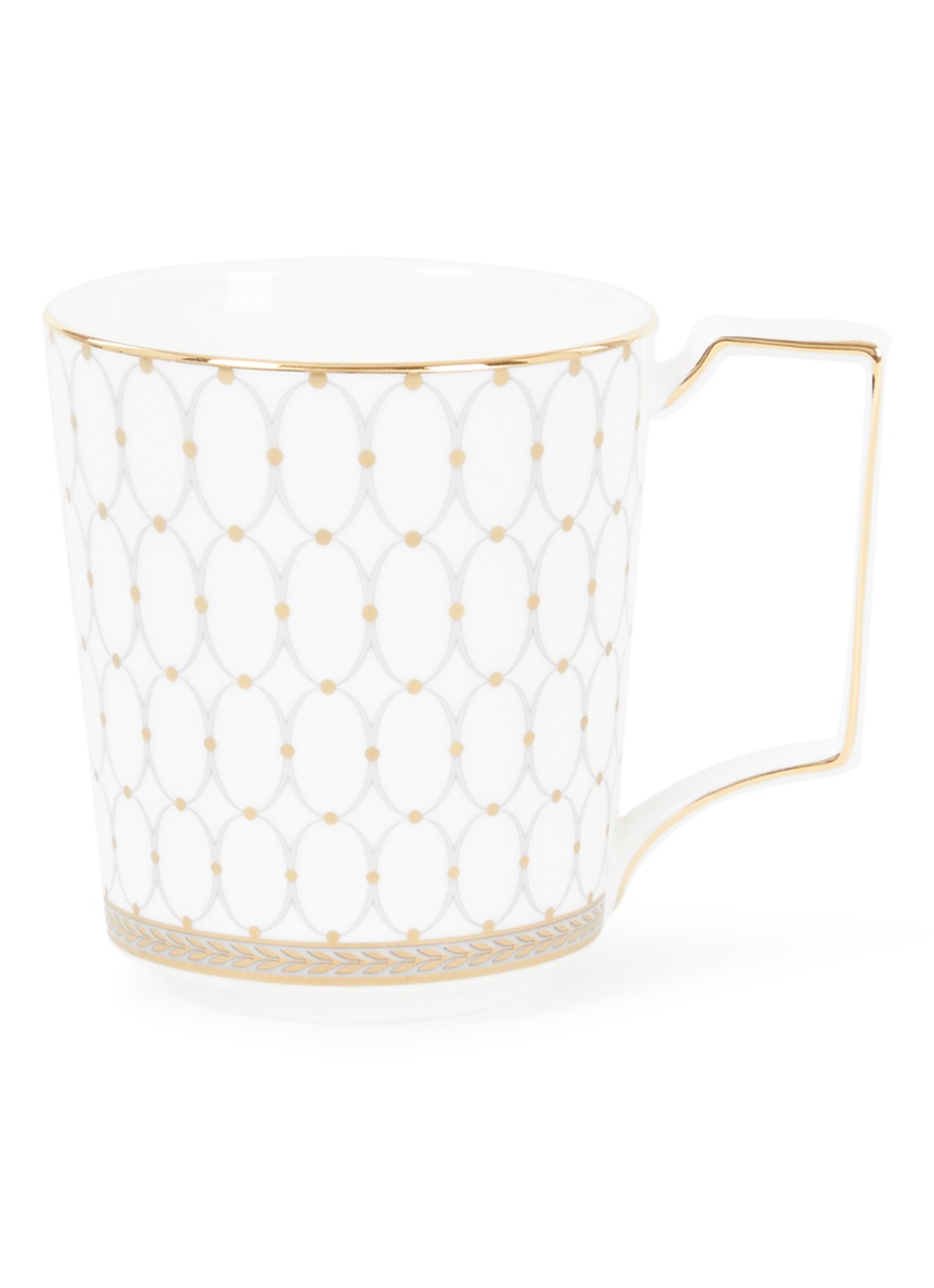 Wedgwood Renaissance Grey kopje 30 cl - voorkant gebroken wit