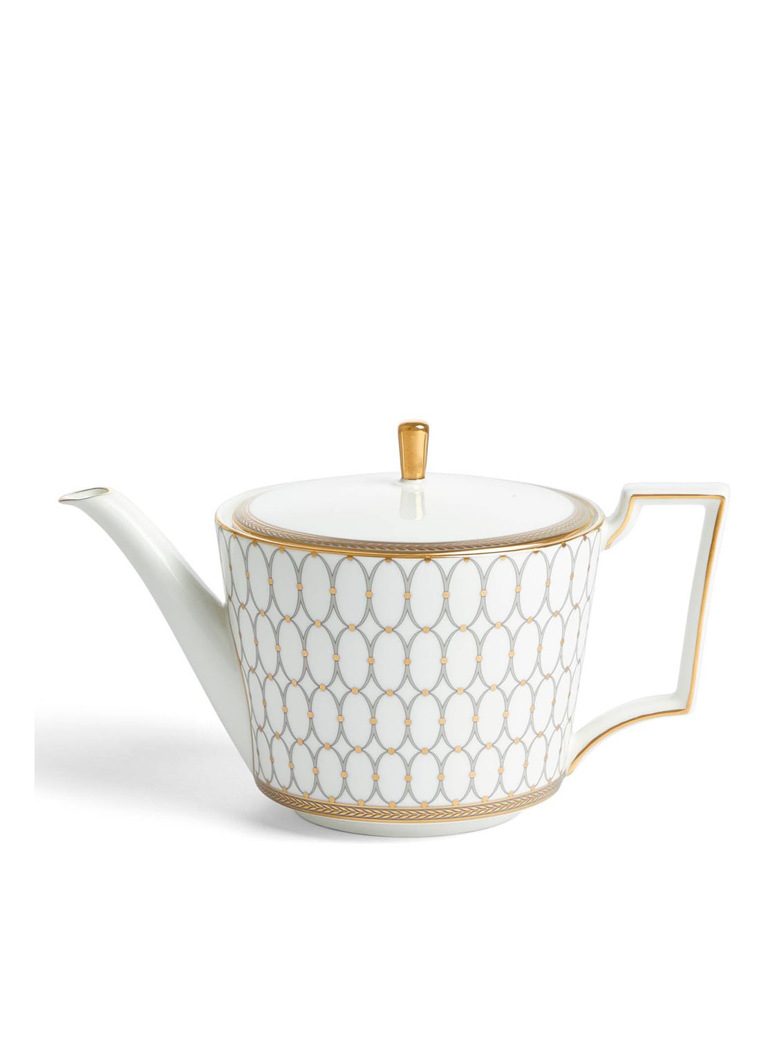 Wedgwood Renaissance Grey theepot 1,1 liter - voorkant wit