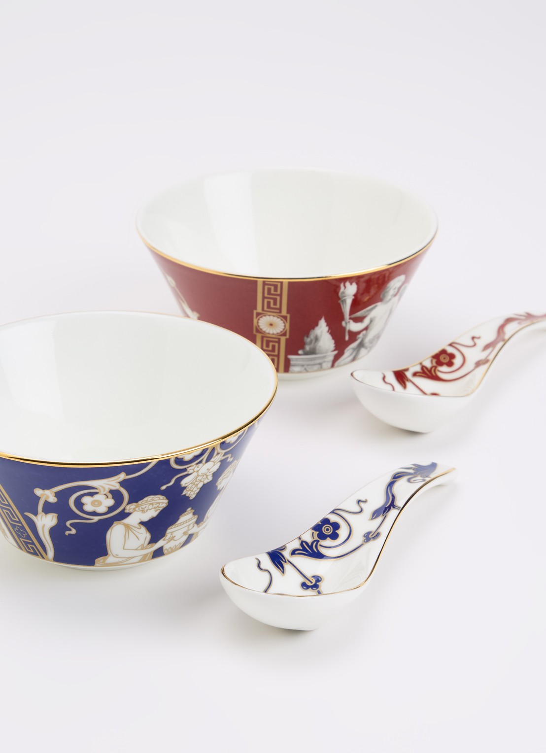 Wedgwood Renaissance Mix serviesset 4-delig in geschenkdoos - voorkant 2 donkerblauw