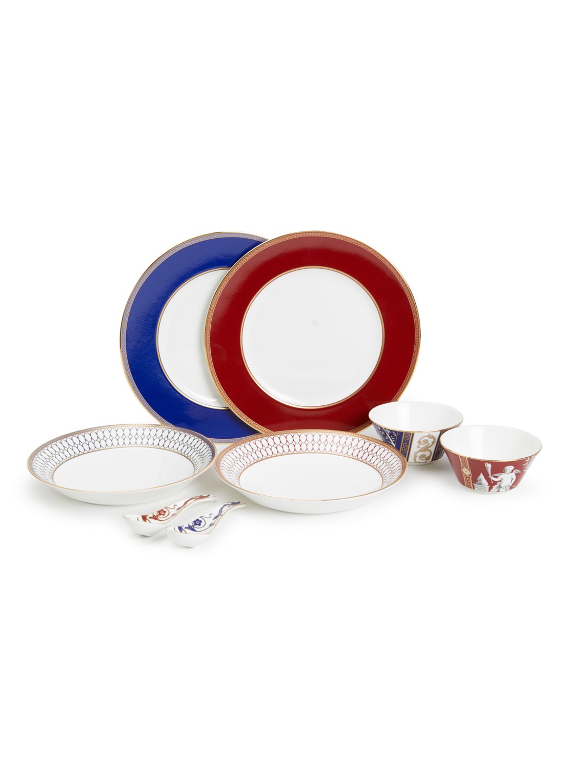 Wedgwood Renaissance Mixed serviesset 8-delig - voorkant 2 wit