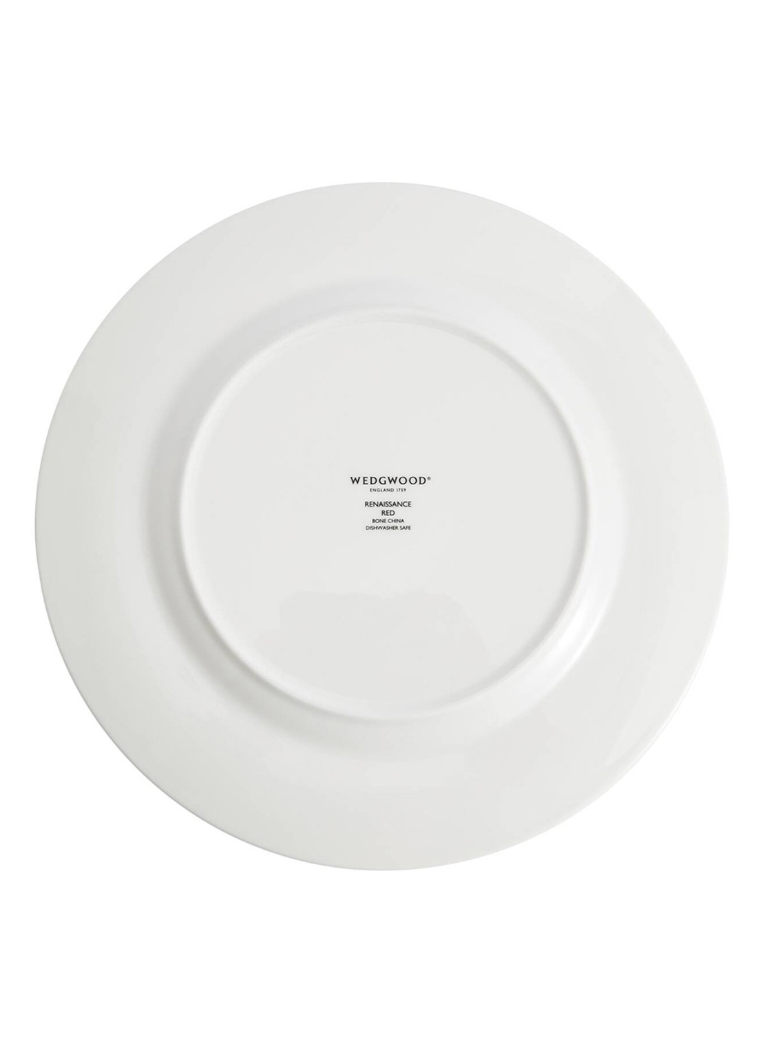 Wedgwood Renaissance Red dinerbord 27 cm - achterkant 3 rood