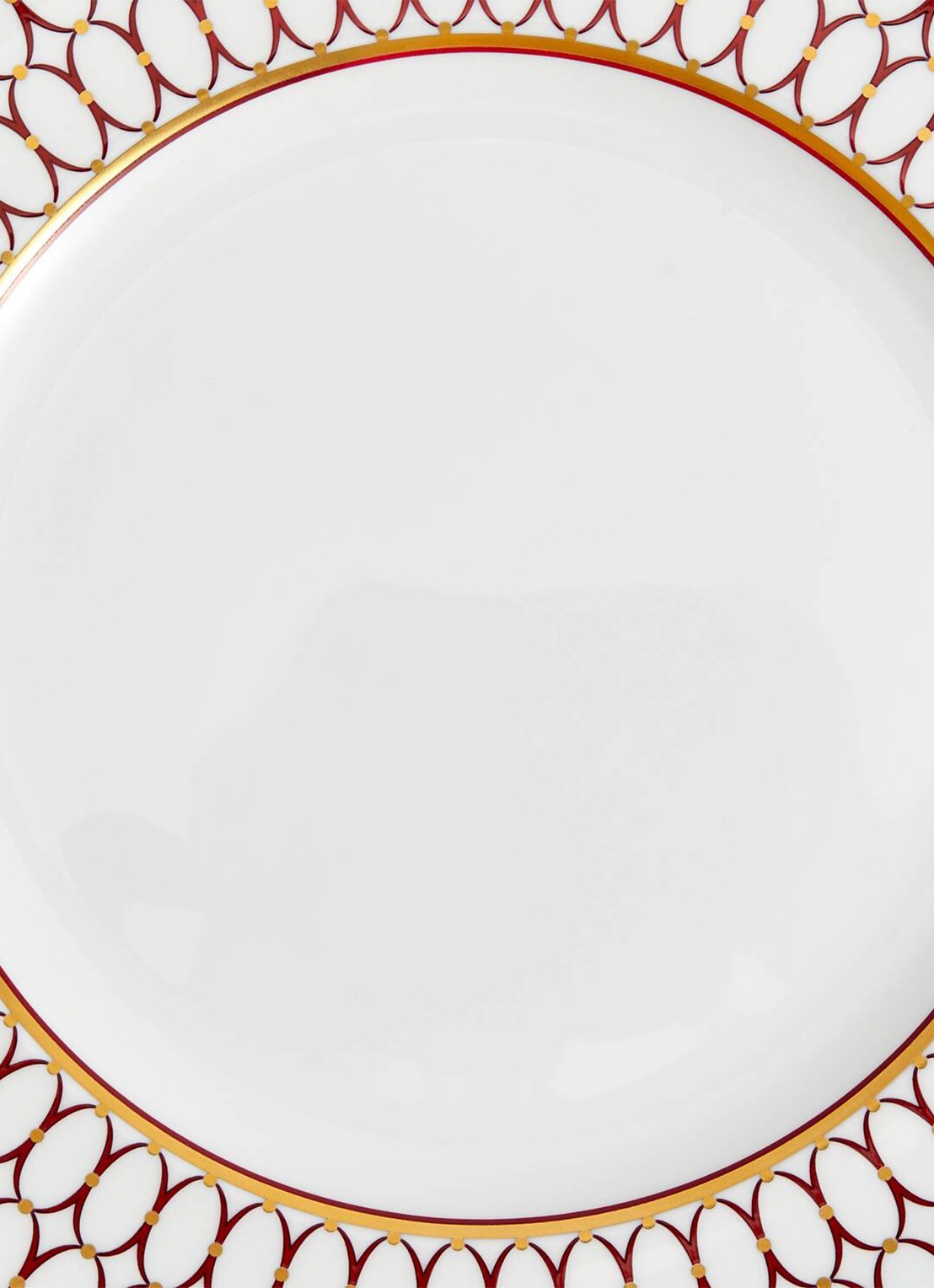 Wedgwood Renaissance Red dinerbord 27 cm - voorkant 2 rood