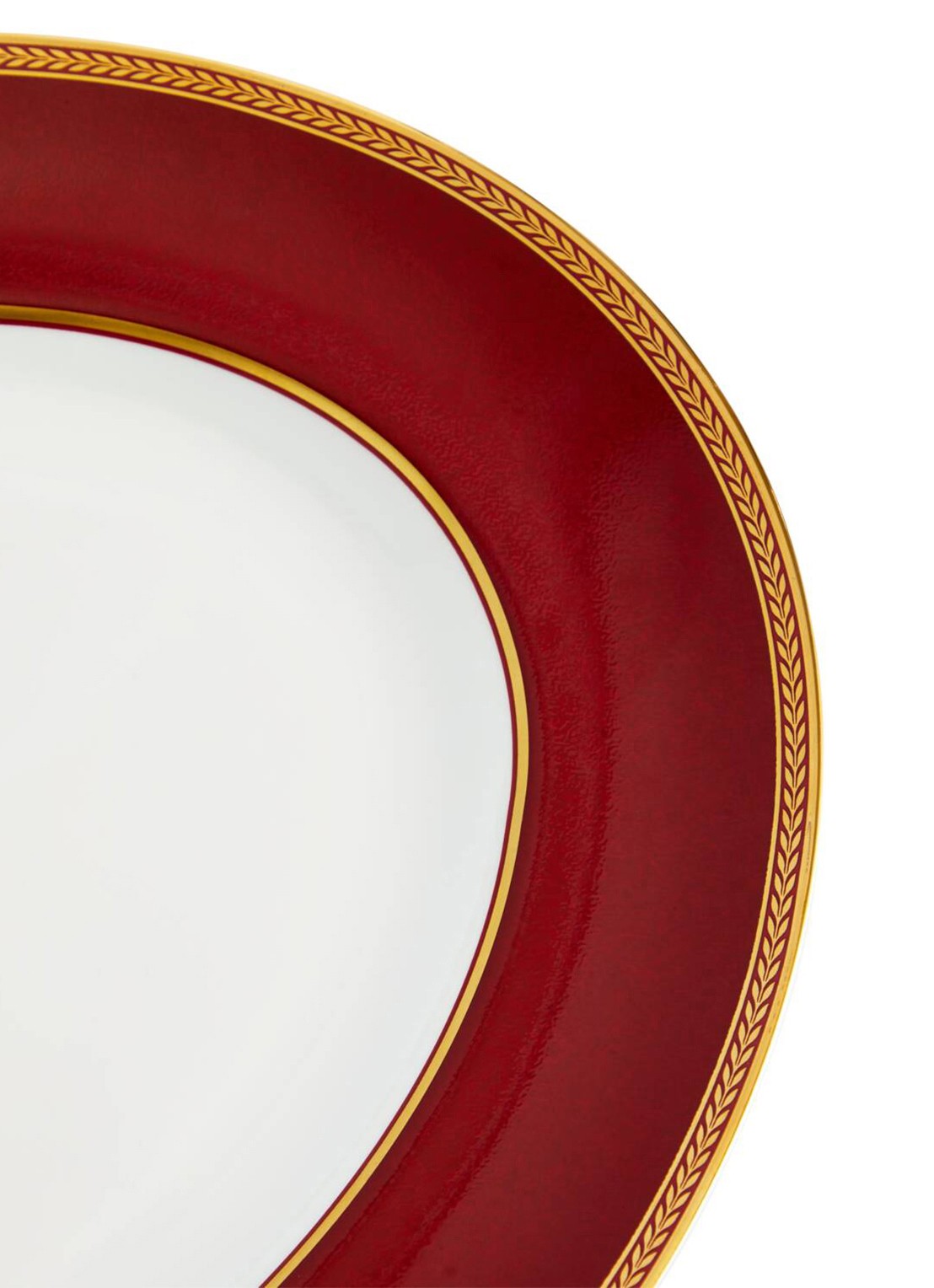Wedgwood Renaissance Red serveerschaal 35 cm - detail 5 rood