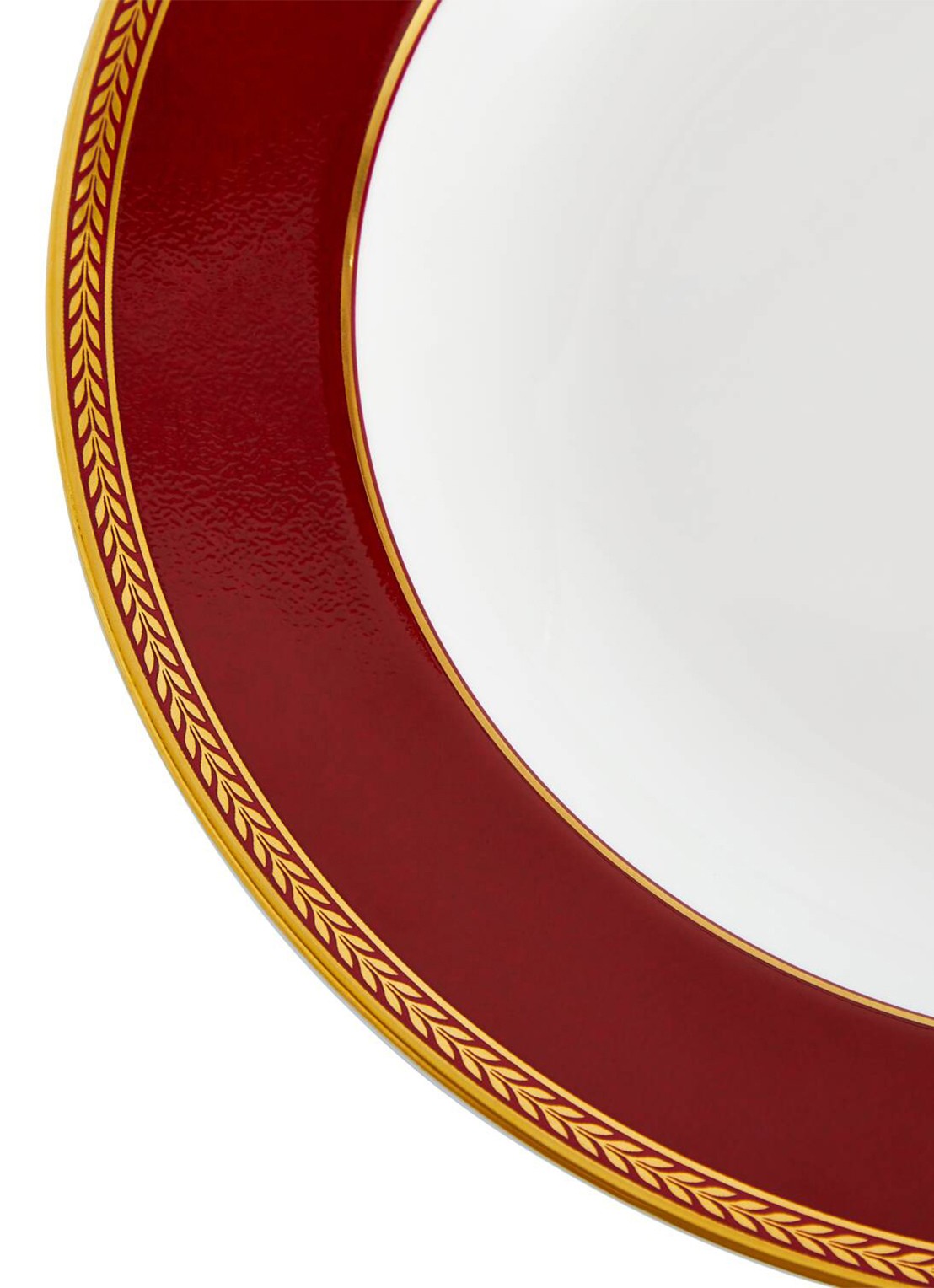Wedgwood Renaissance Red soepbord 23 cm - voorkant 2 rood