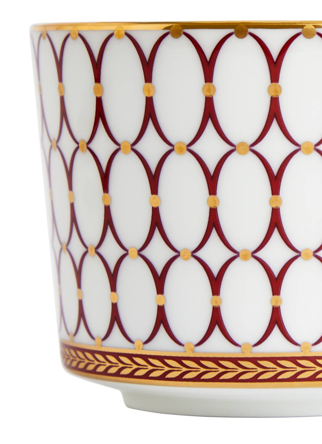 Wedgwood Renaissance Red theekopje en schotel 22 cl in giftbox - detail 3 rood