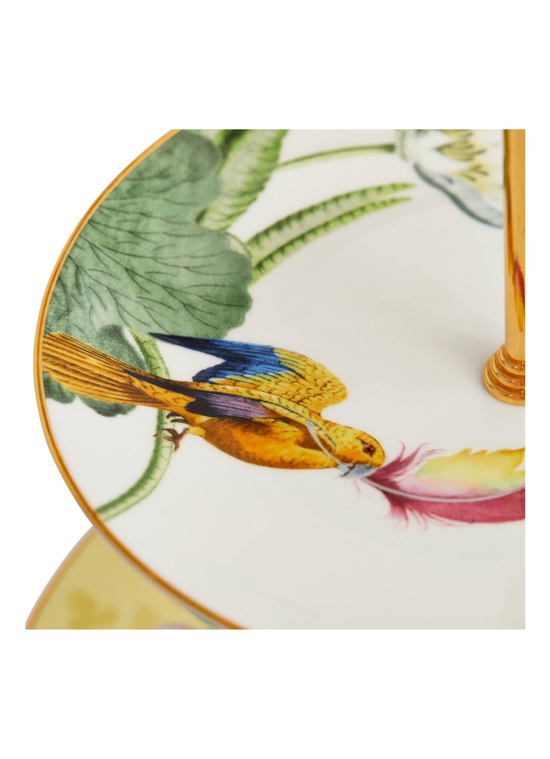 Wedgwood Waterlily etagère 34 cm - voorkant 2 wit