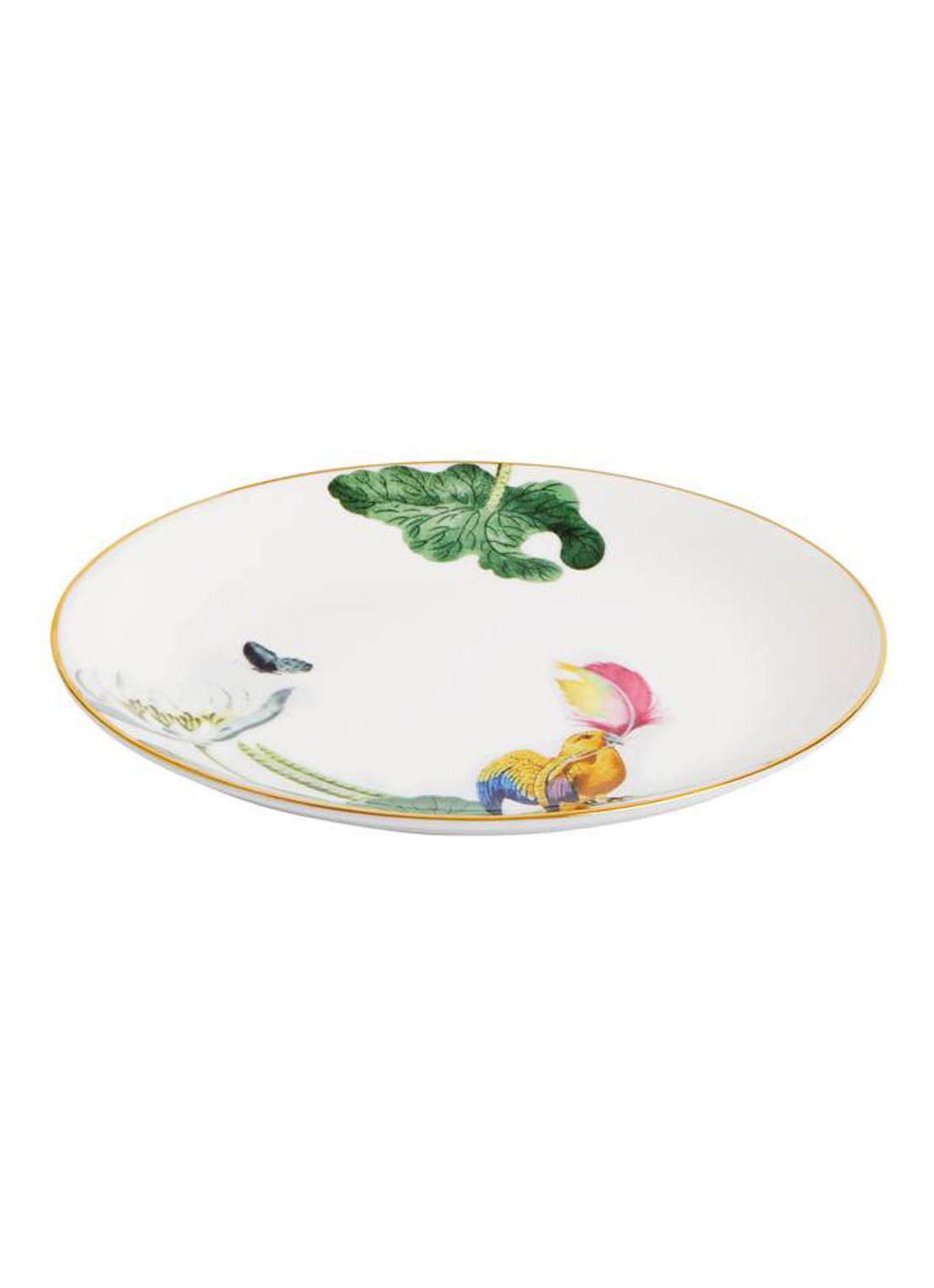 Wedgwood Waterlily ontbijtbord 17 cm - voorkant 2 groen