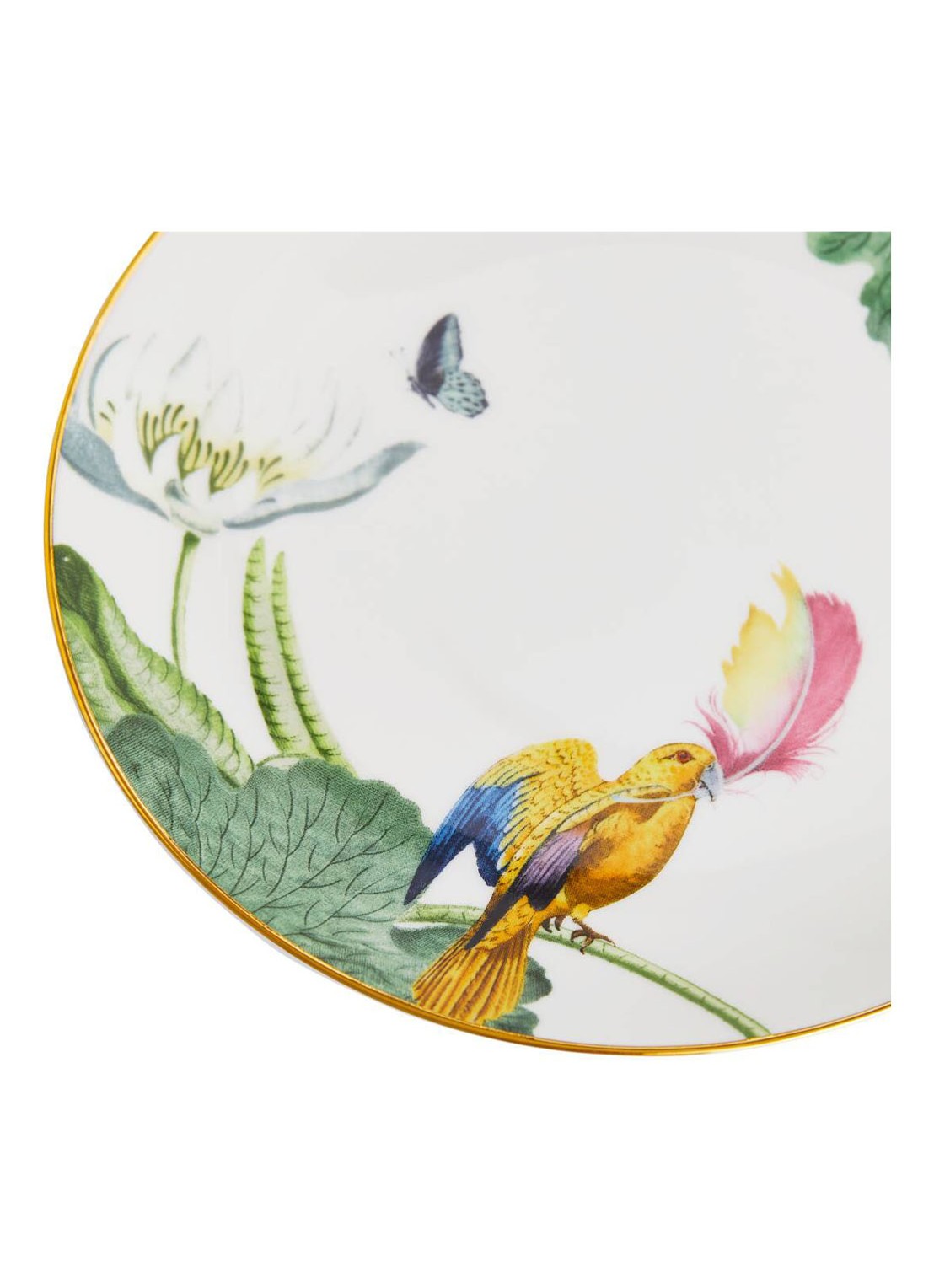 Wedgwood Waterlily ontbijtbord 17 cm - voorkant 3 groen