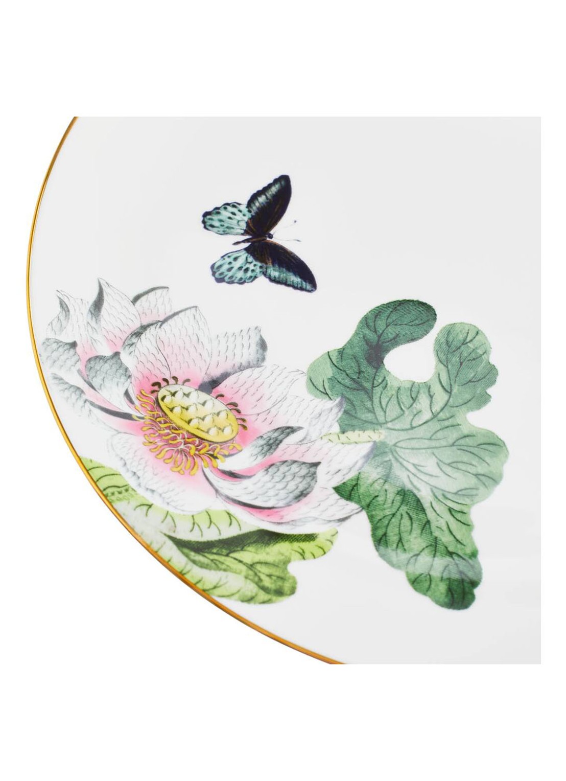 Wedgwood Waterlily Plate 27cm Bxd - achterkant wit