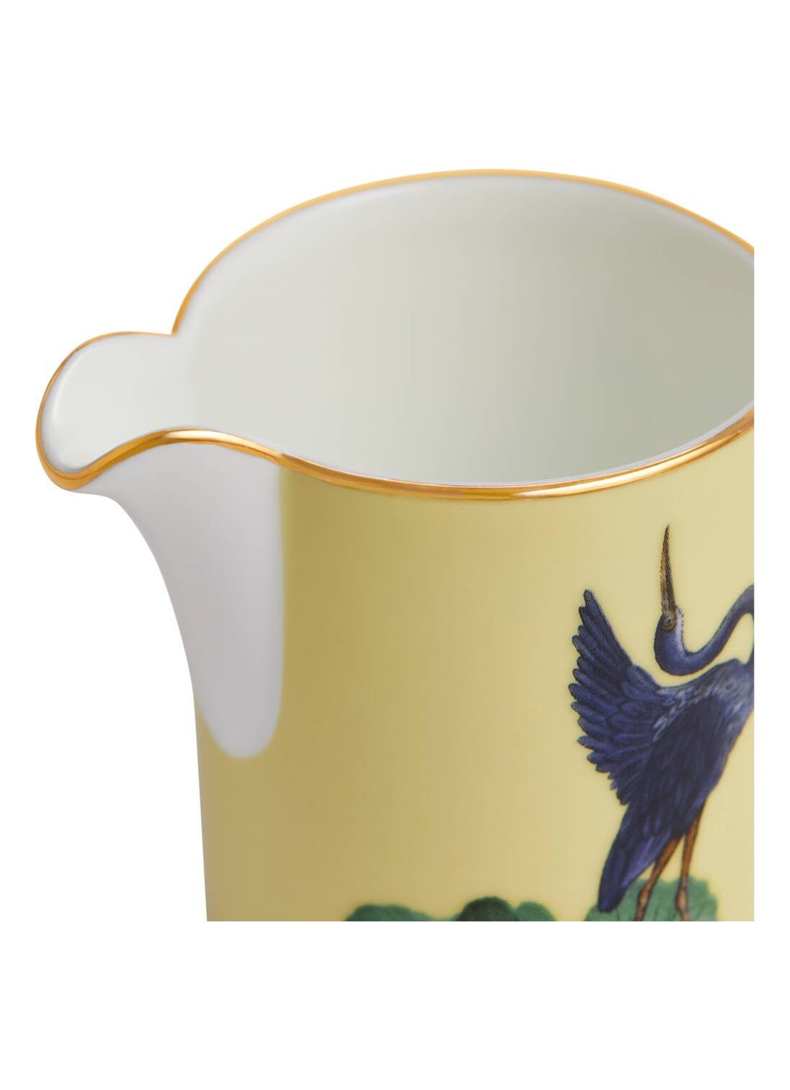 Wedgwood Waterlily suikerpot en melkkan 2-delig - voorkant 3 lichtgeel
