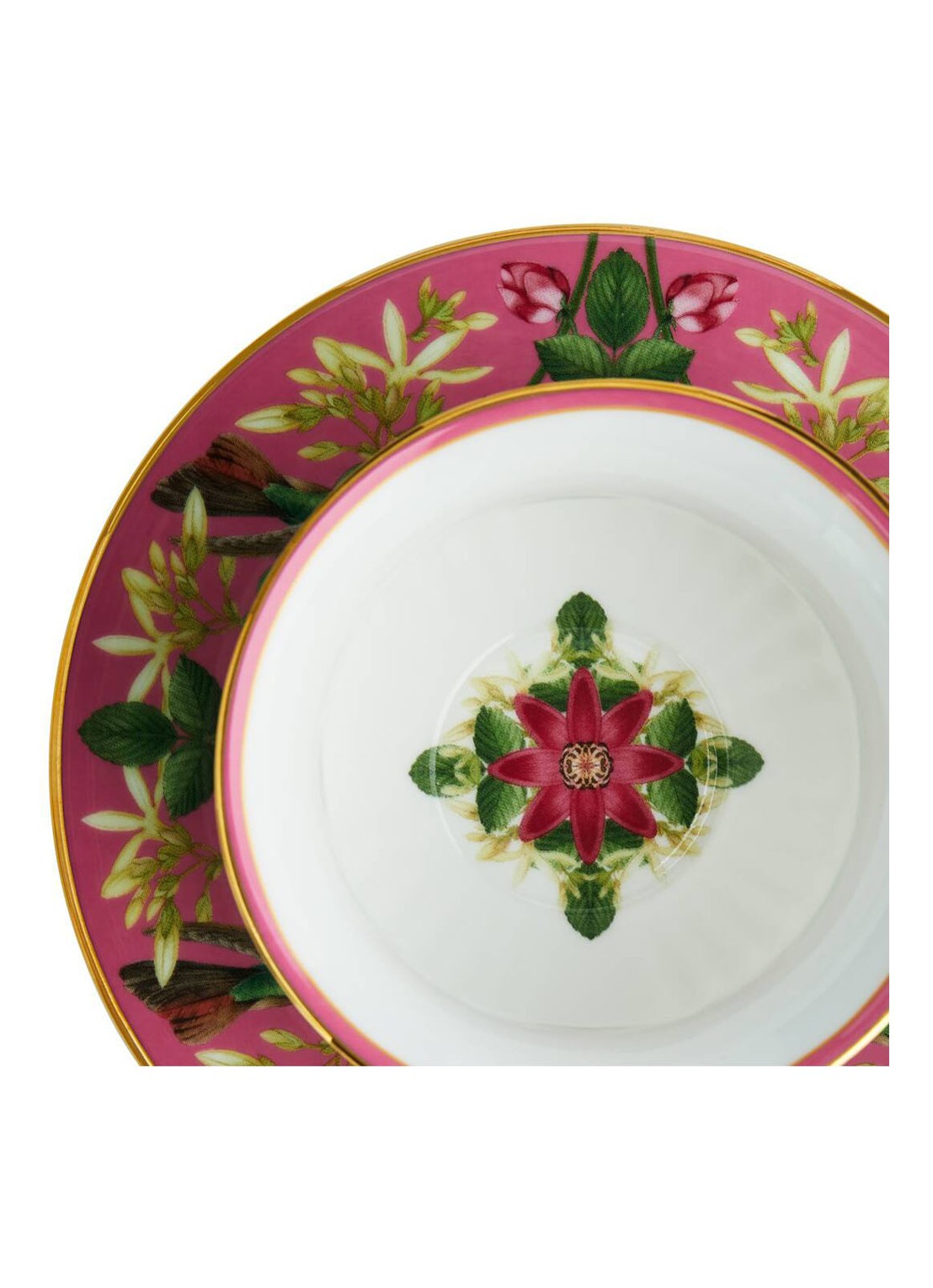 Wedgwood Wonderlust Lotus kop en schotel 20 cl - voorkant 2 turquoise