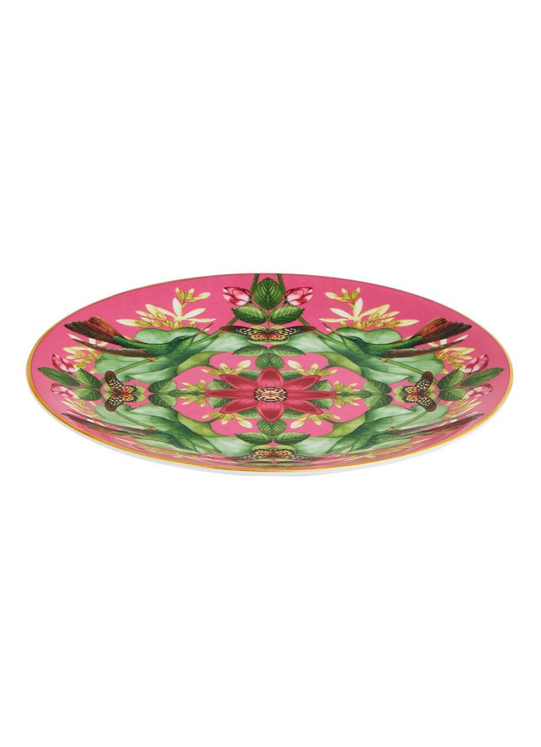 Wedgwood Wonderlust Lotus ontbijtbord 20 cm - voorkant oudroze