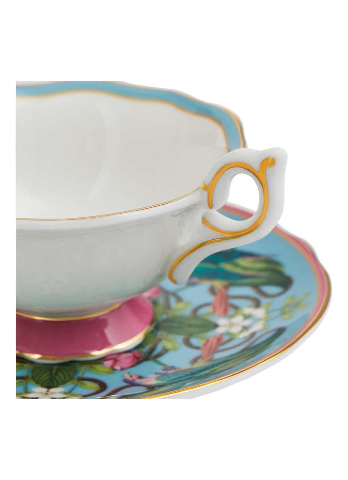 Wedgwood Wonderlust Menagerie kop en schotel 15 cl - detail 4 lichtblauw