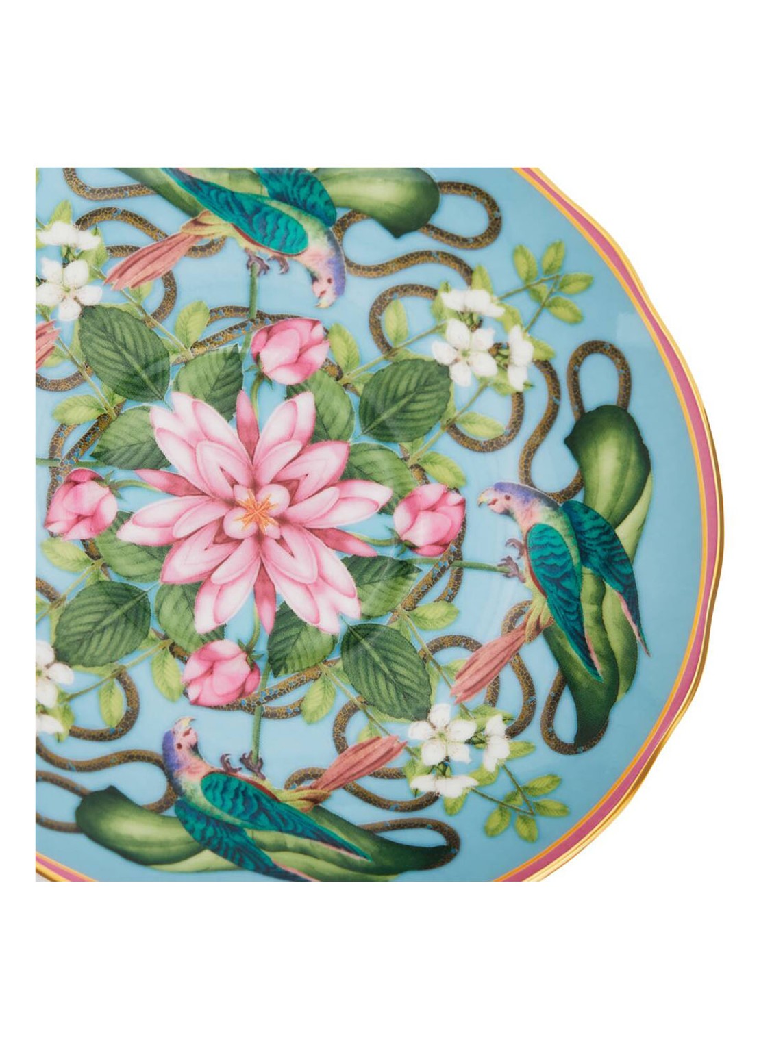 Wedgwood Wonderlust Menagerie kop en schotel 15 cl - detail 5 lichtblauw