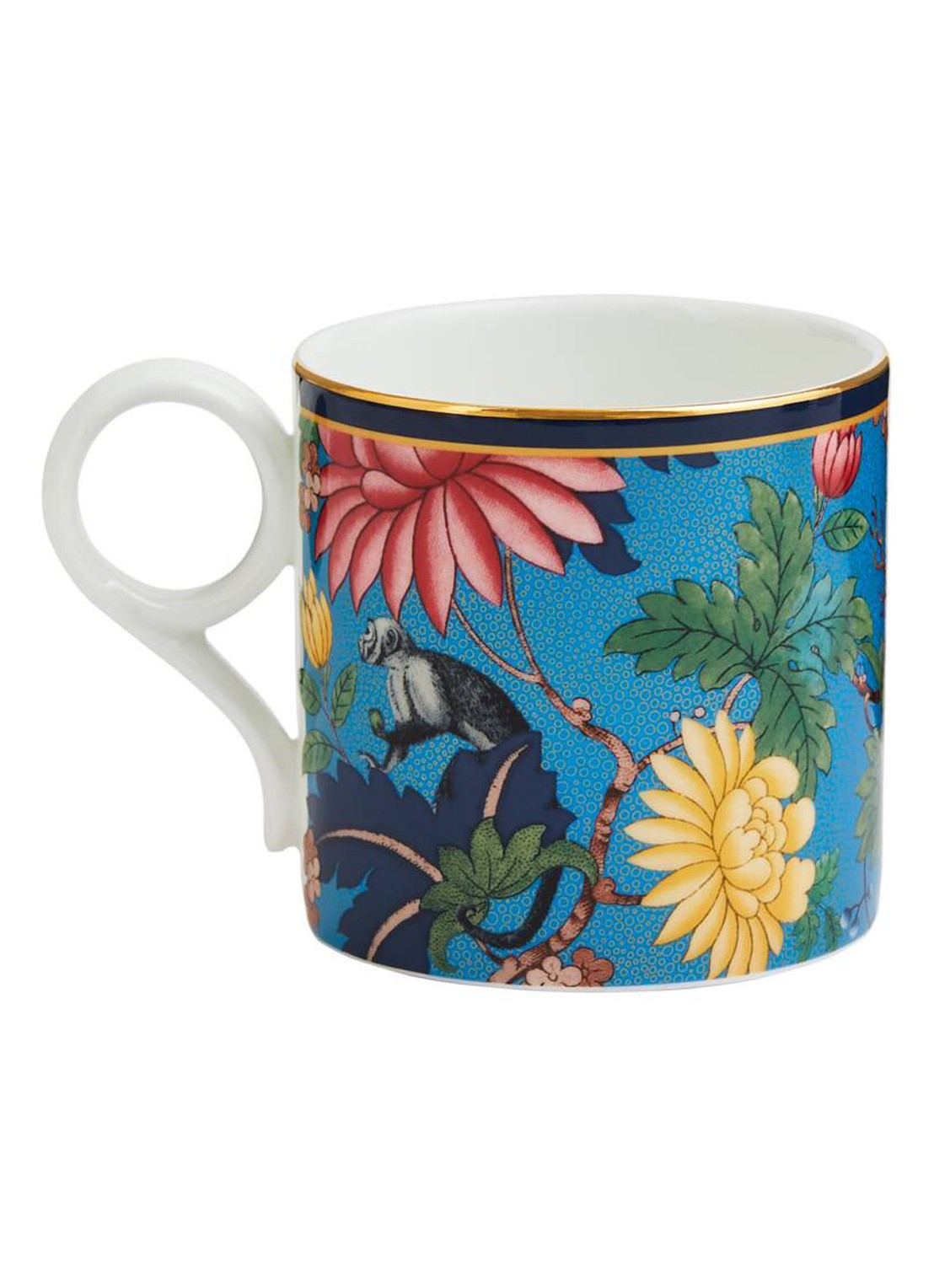 Wedgwood Wonderlust Sapphire Garden L mok 35 cl - detail multicolor