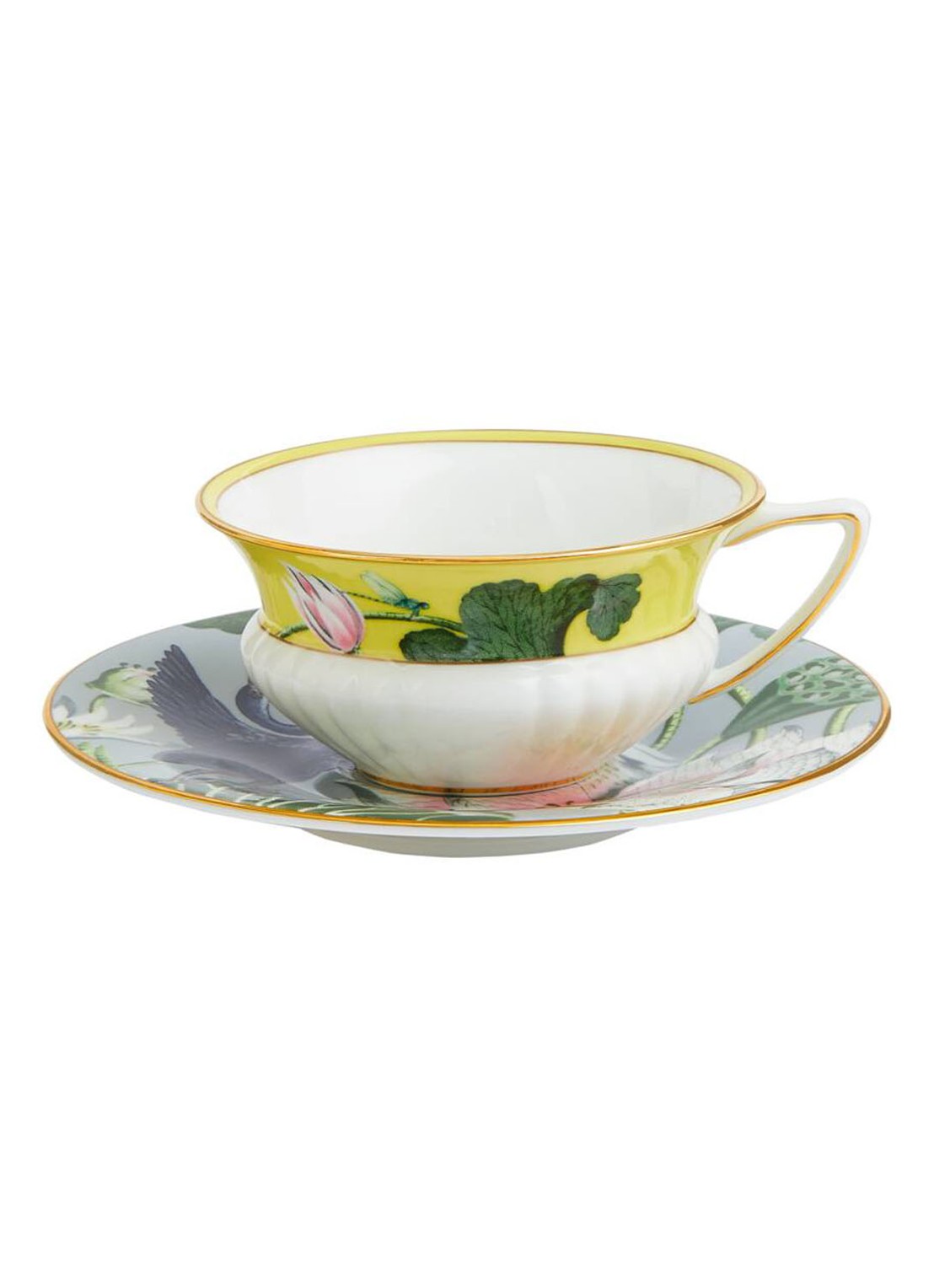 Wedgwood Wonderlust Waterlily kop en schotel 10 cl - voorkant 4 multicolor
