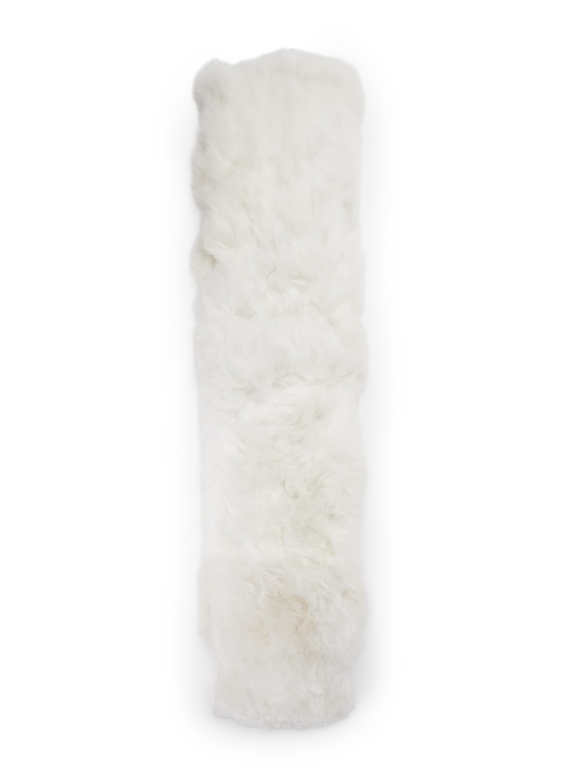 WEICH Tubo kruik van alpaca vacht - voorkant gebroken wit