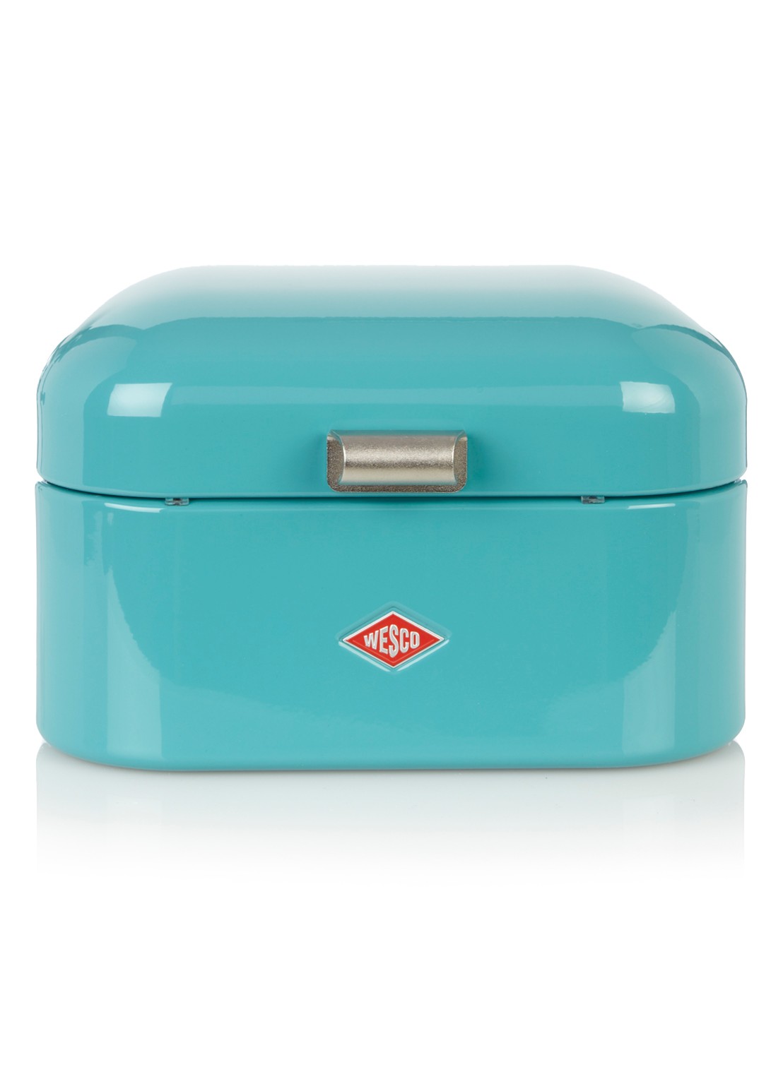 Wesco Broodtrommel Single Grandy, turquoise - voorkant turquoise