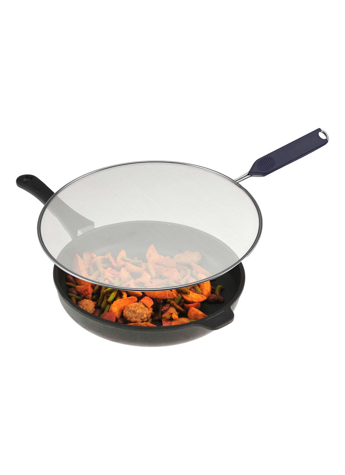 Westmark Anti-spat deksel 29 cm - voorkant 2 zilver