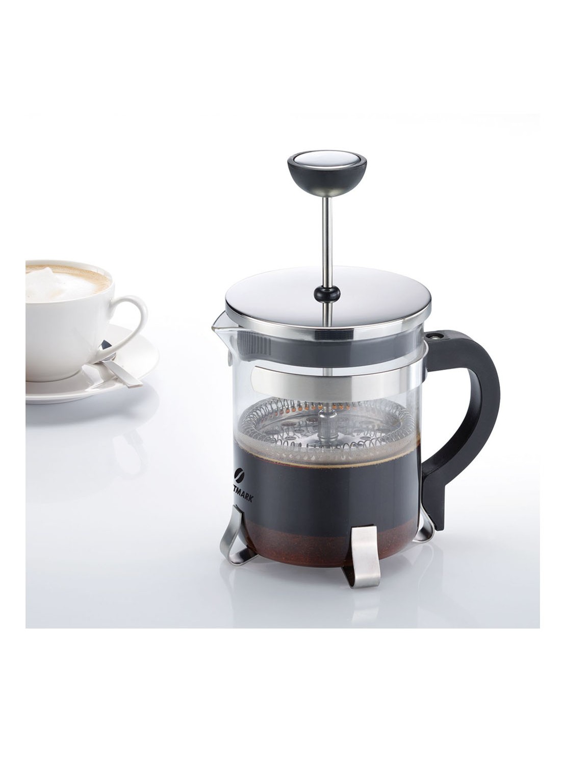 Westmark Brasilia french press koffiemaker 0,5 liter - voorkant 2 transparant