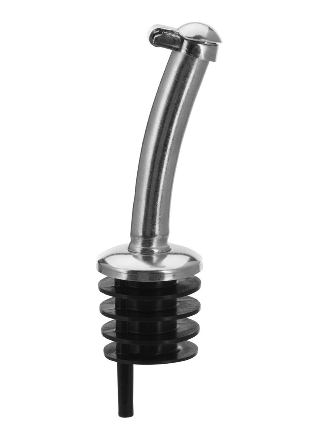 Westmark Classic flessenstopper met schenktuit set van 2 - voorkant 2 metaal