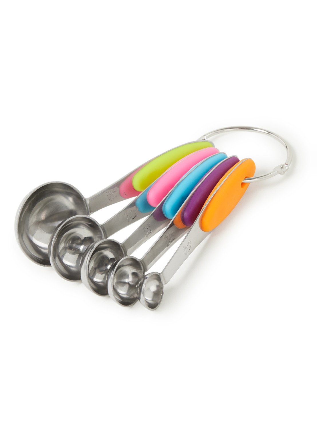 Westmark Maatlepel set van 5  - voorkant zilver