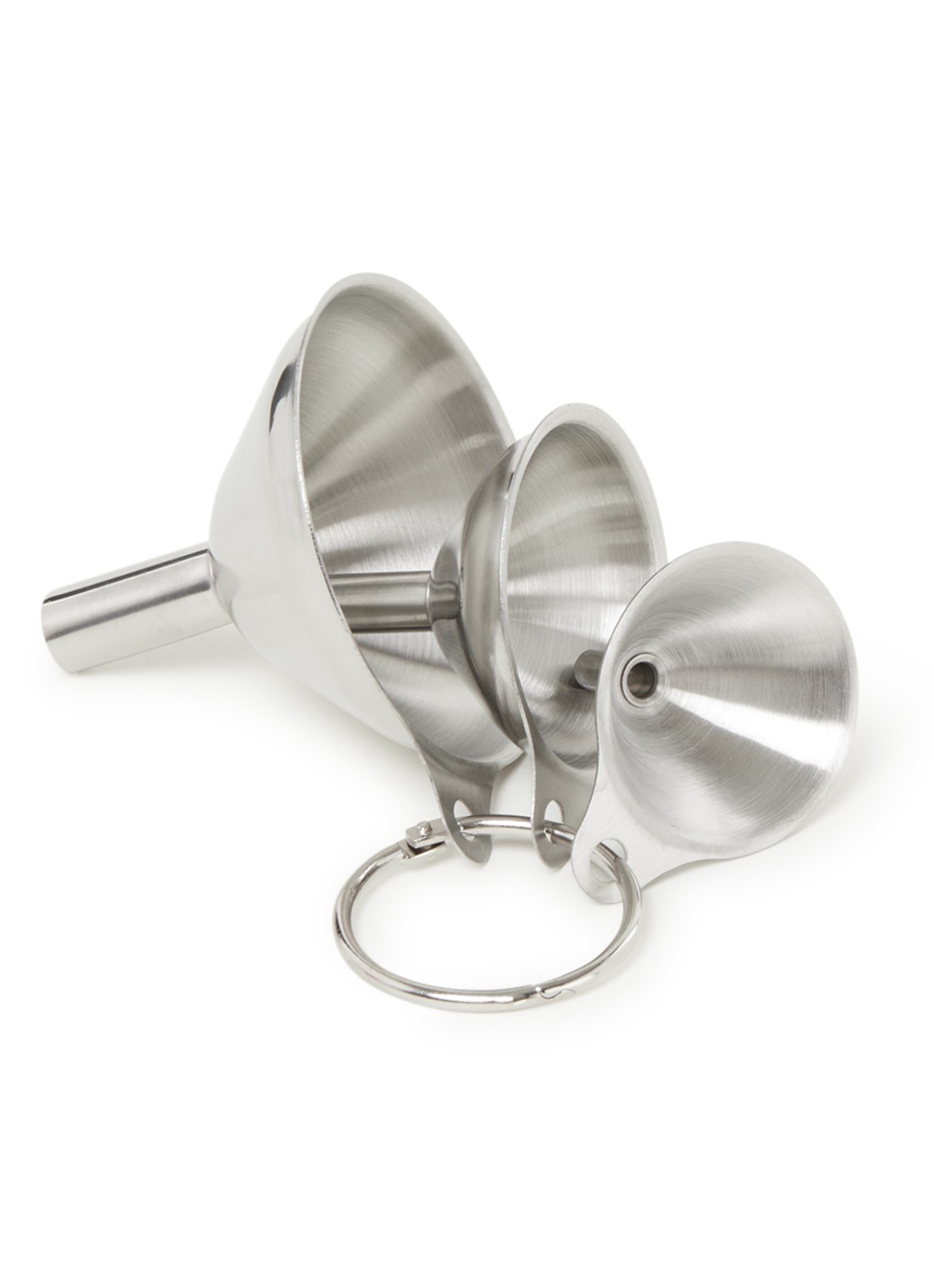 Westmark Mini trechter set van 3  - voorkant 2 zilver
