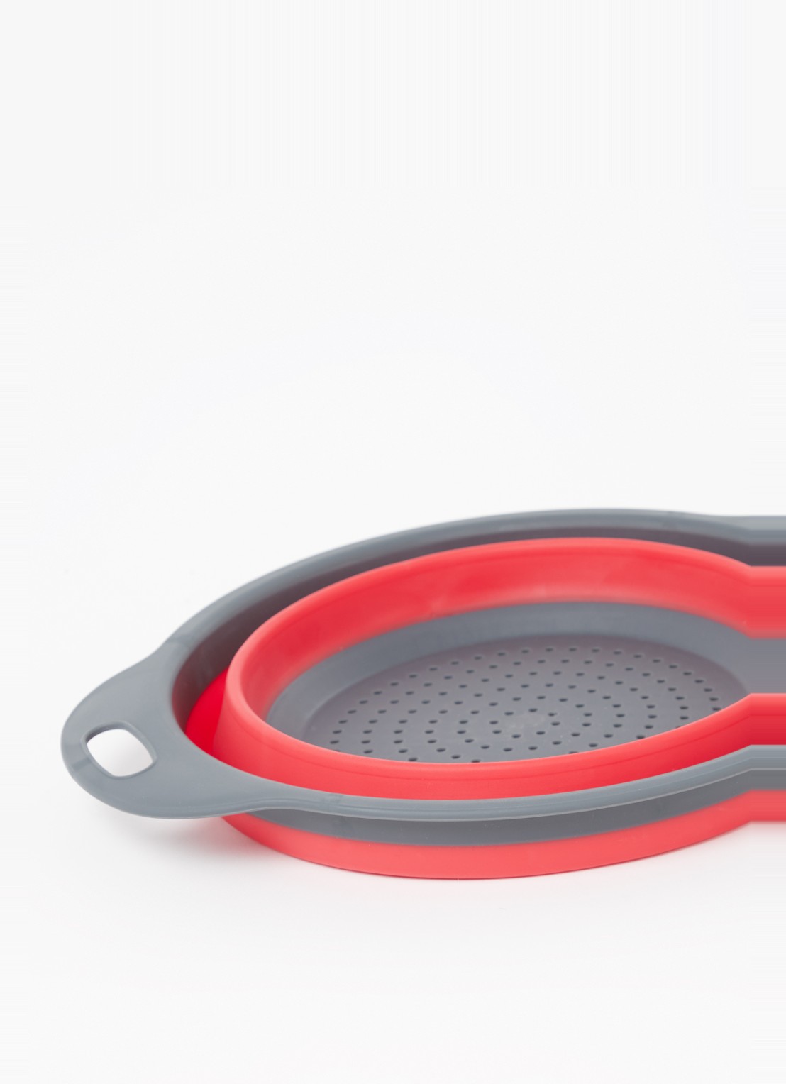 Westmark Opvouwbare vergiet 22 cm - voorkant 2 donkerrood