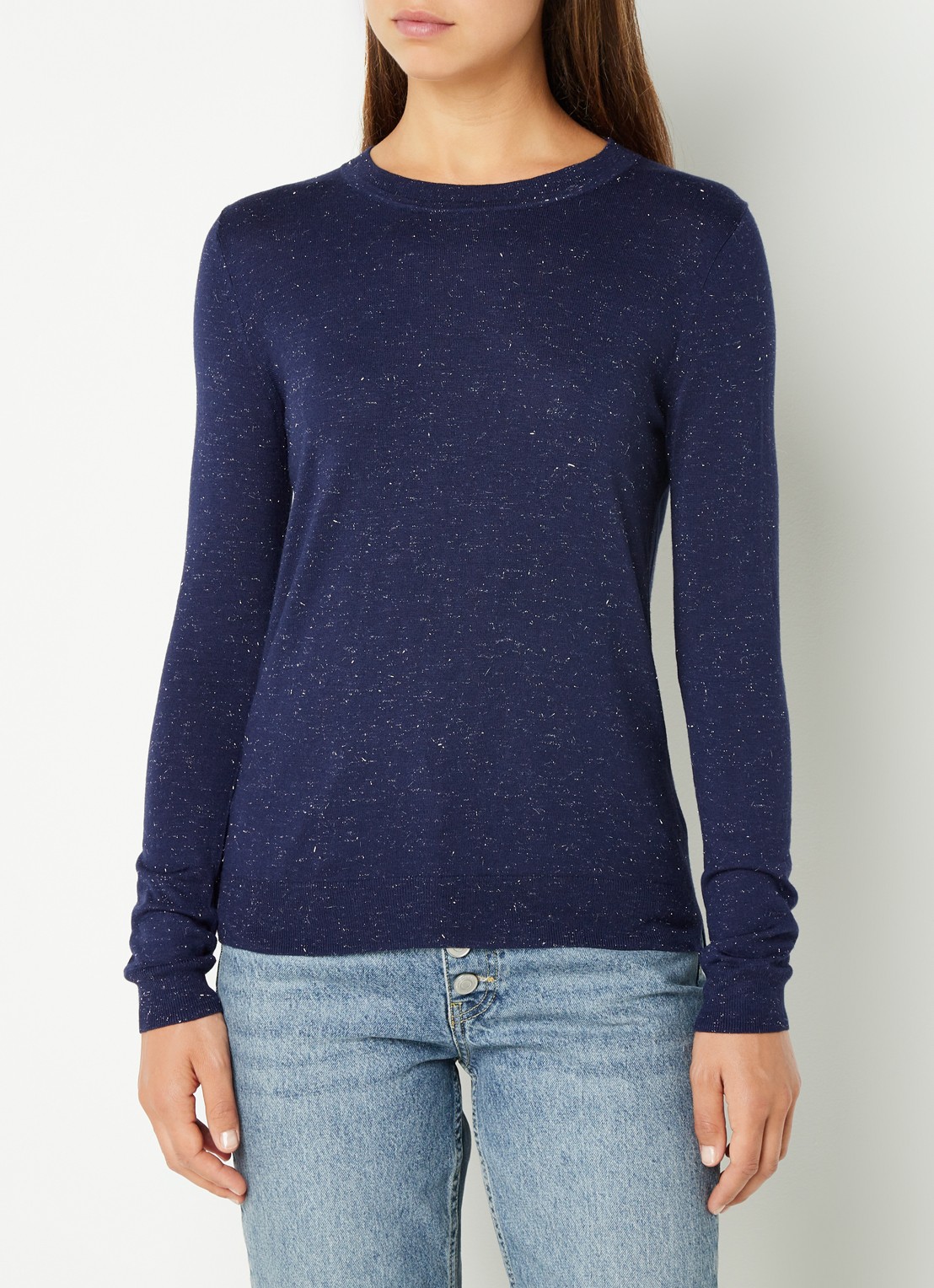 Whistles AnnieSparkleCrewNeck - detail 4 royalblauw