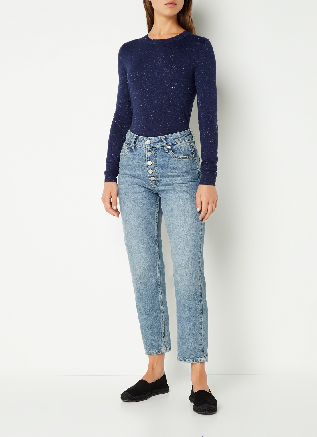 Whistles AnnieSparkleCrewNeck - voorkant 2 royalblauw