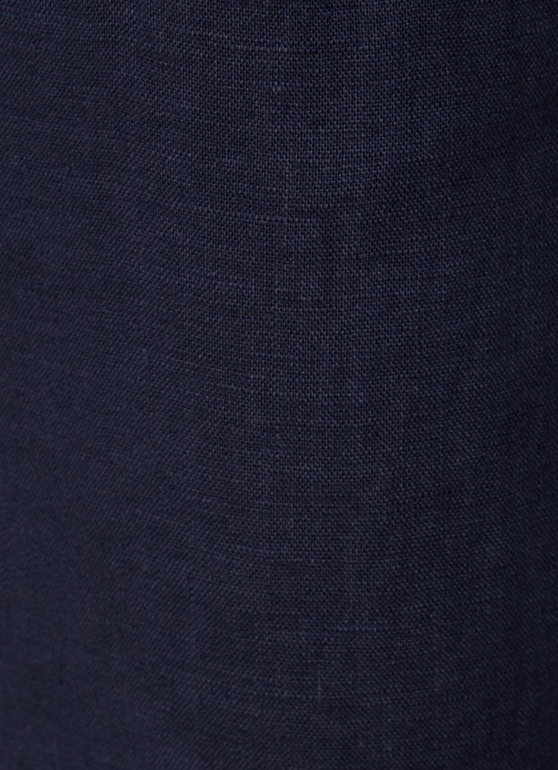 Whistles Barrel high waist cropped tapered fit broek van linnen - detail 4 indigo