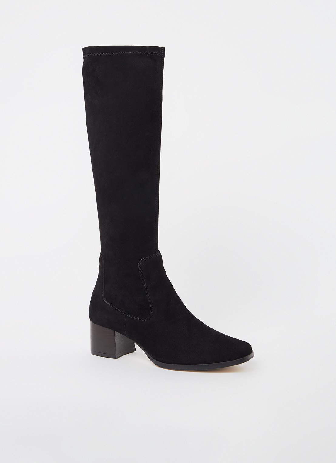 Whistles BlaireStretchKneeHighBoot - voorkant zwart