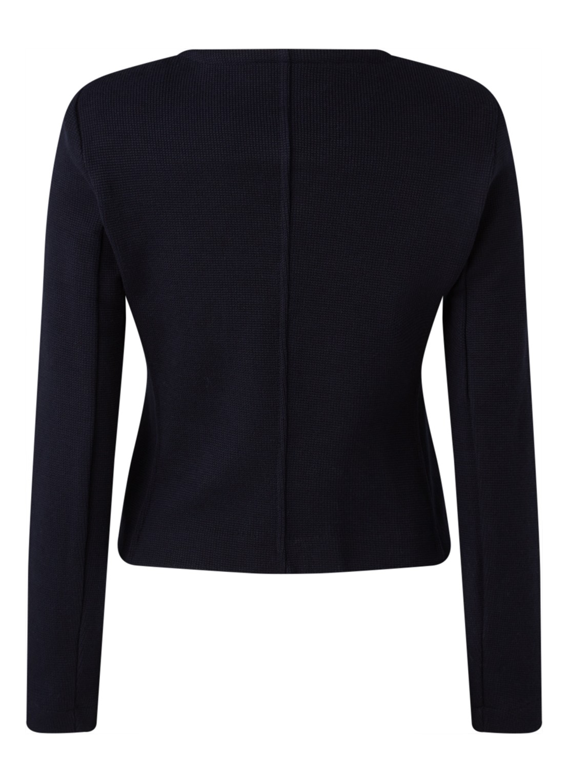 Whistles Blazer van jersey met structuur - achterkant donkerblauw