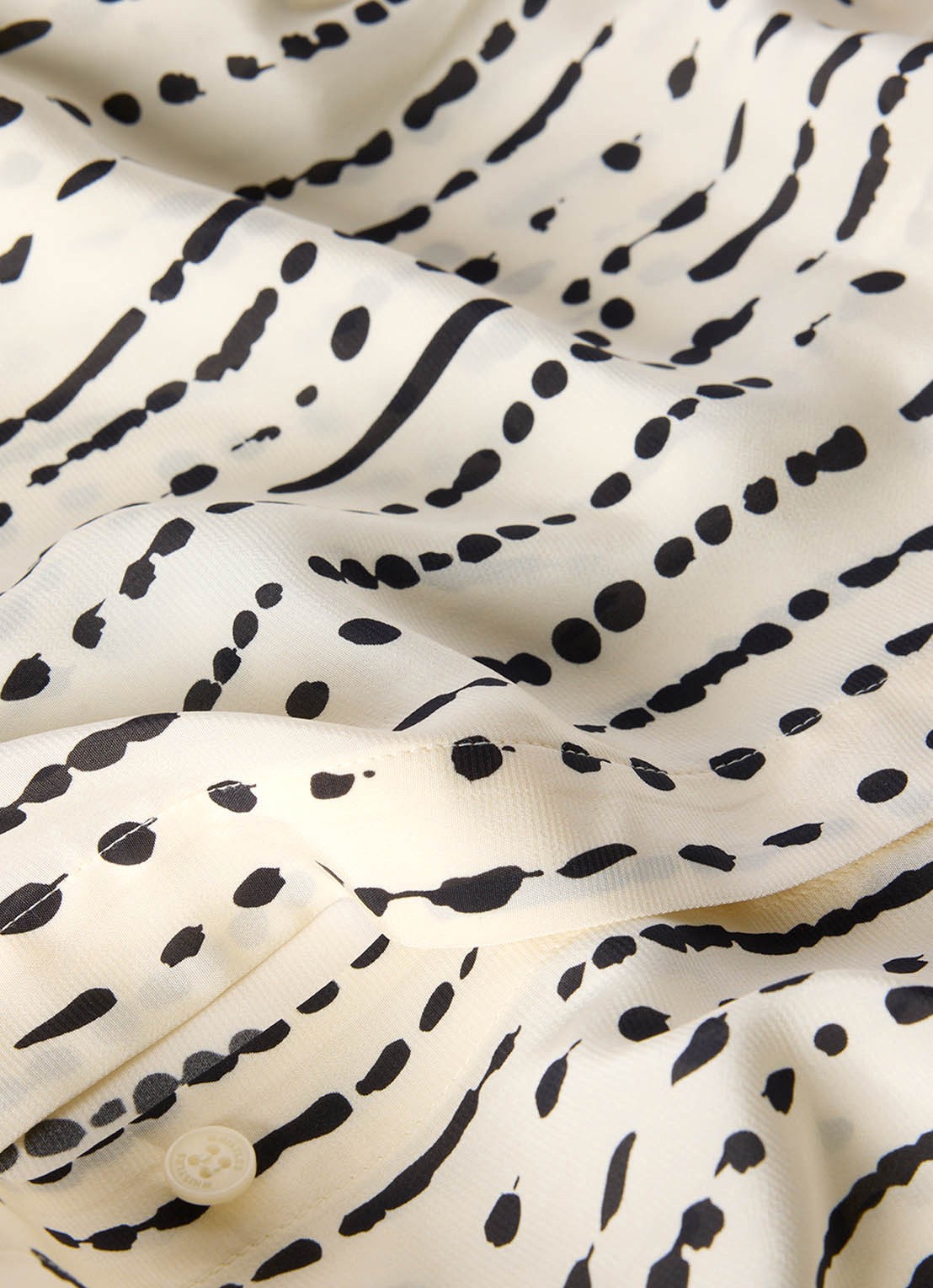 Whistles Blouse met stippenprint - detail 4 ivoor