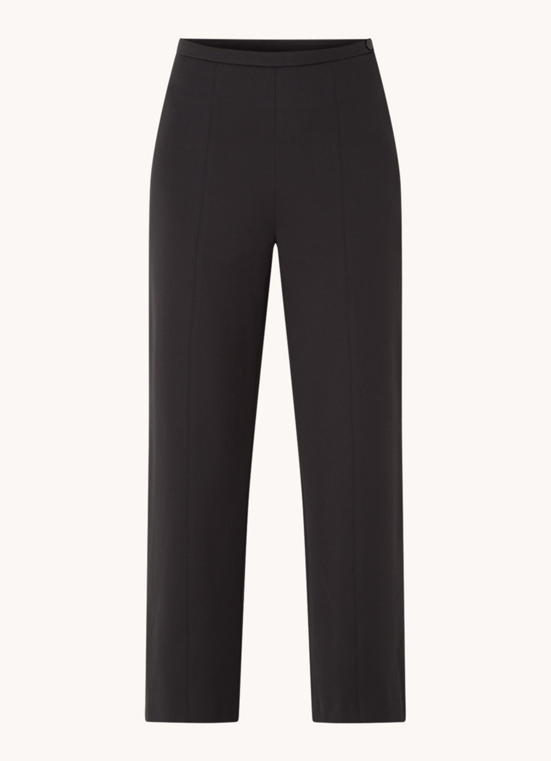 Whistles Camilla high waist cropped wide fit pantalon - voorkant 2 zwart
