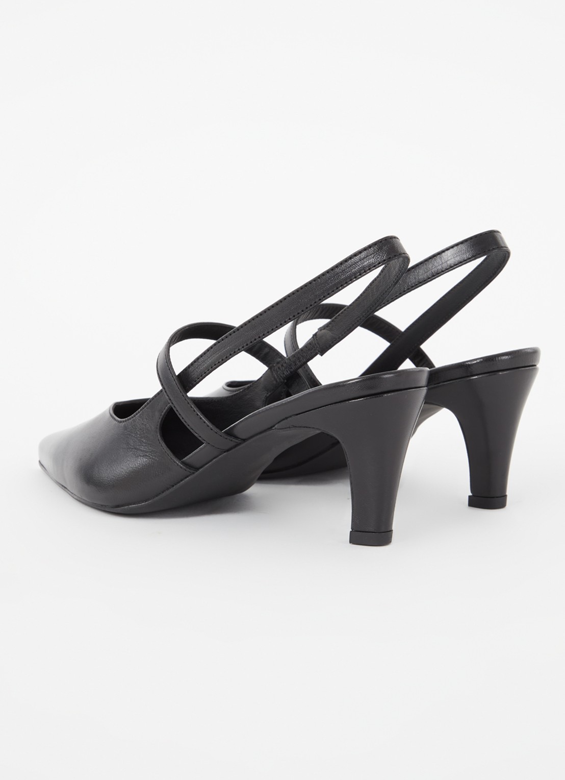 Whistles Cecily slingback van leer - achterkant 5 zwart