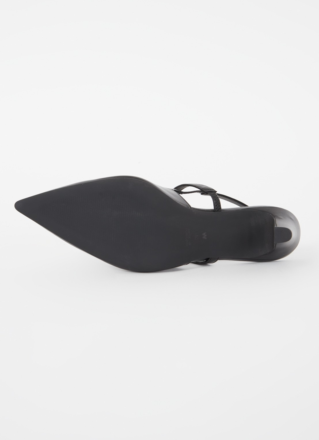 Whistles Cecily slingback van leer - detail 4 zwart