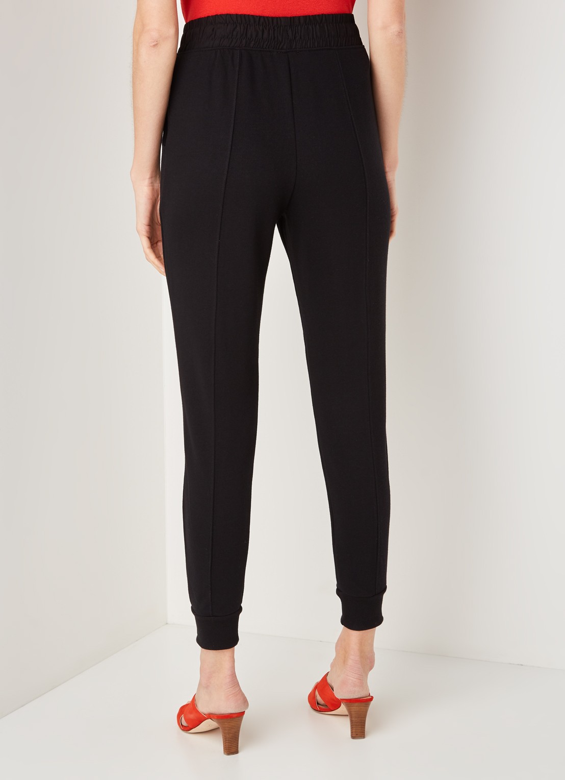 Whistles Easy Jersey skinny fit joggingbroek - achterkant zwart