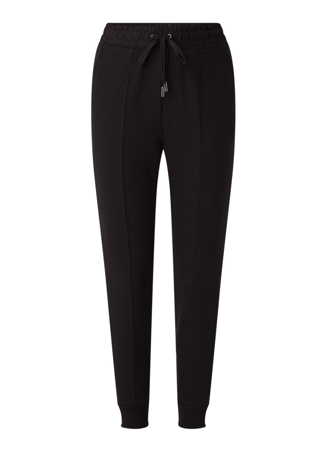 Whistles Easy Jersey skinny fit joggingbroek - voorkant 2 zwart
