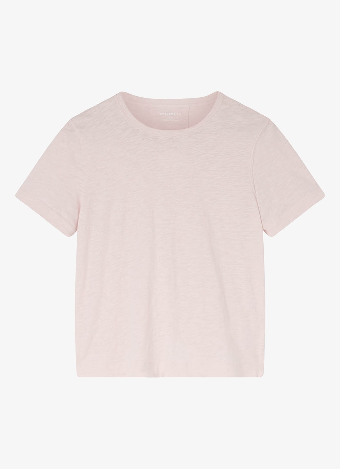 Whistles Emily Ultimate T-shirt met ronde hals - voorkant 5 roze