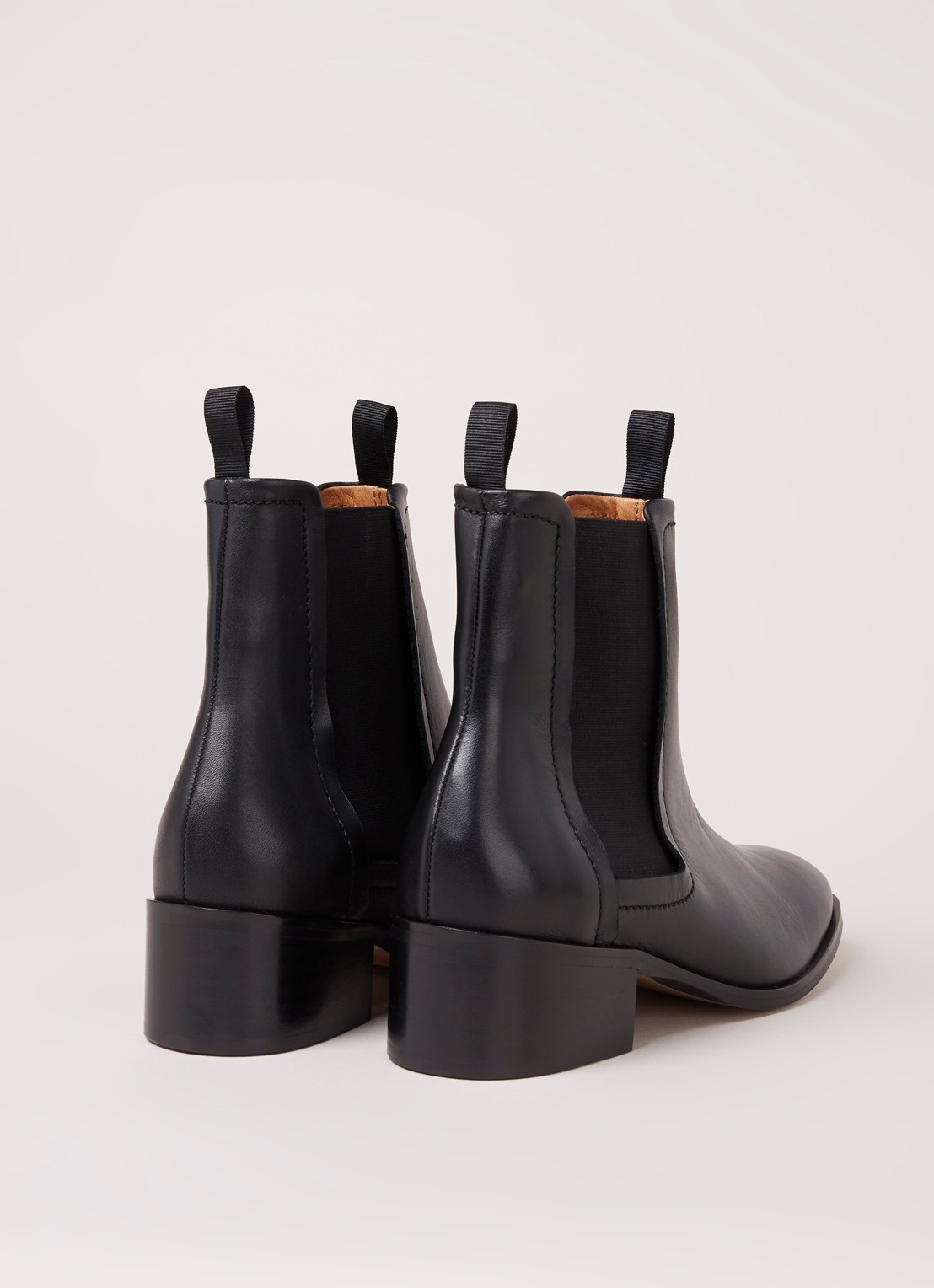 Whistles Fernbrook chelsea boot van leer - detail 3 zwart