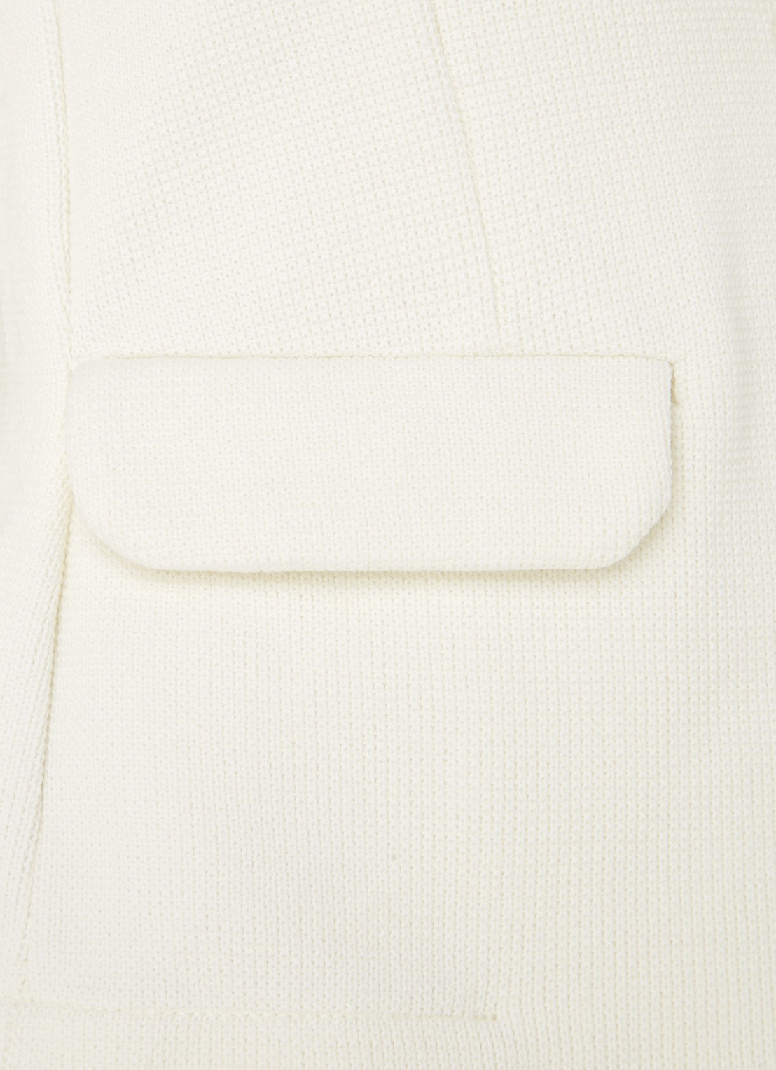 Whistles Fijngebreide blazer met klepzakken - detail 3 gebroken wit